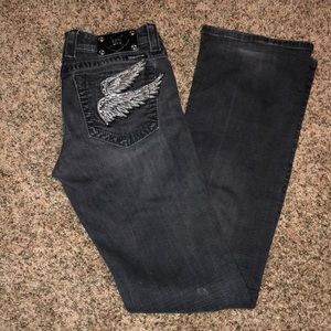Black washed Miss Me Jeans